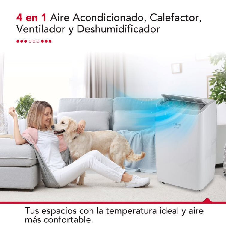 Aire Acondicionado Portátil Frio/Calor Thor Smart Pac 4En1 Wifi 9000 Btu