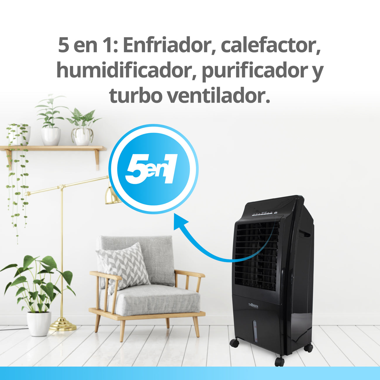 Climatizador Frio/Calor 8L Thor 5 en 1 Digital