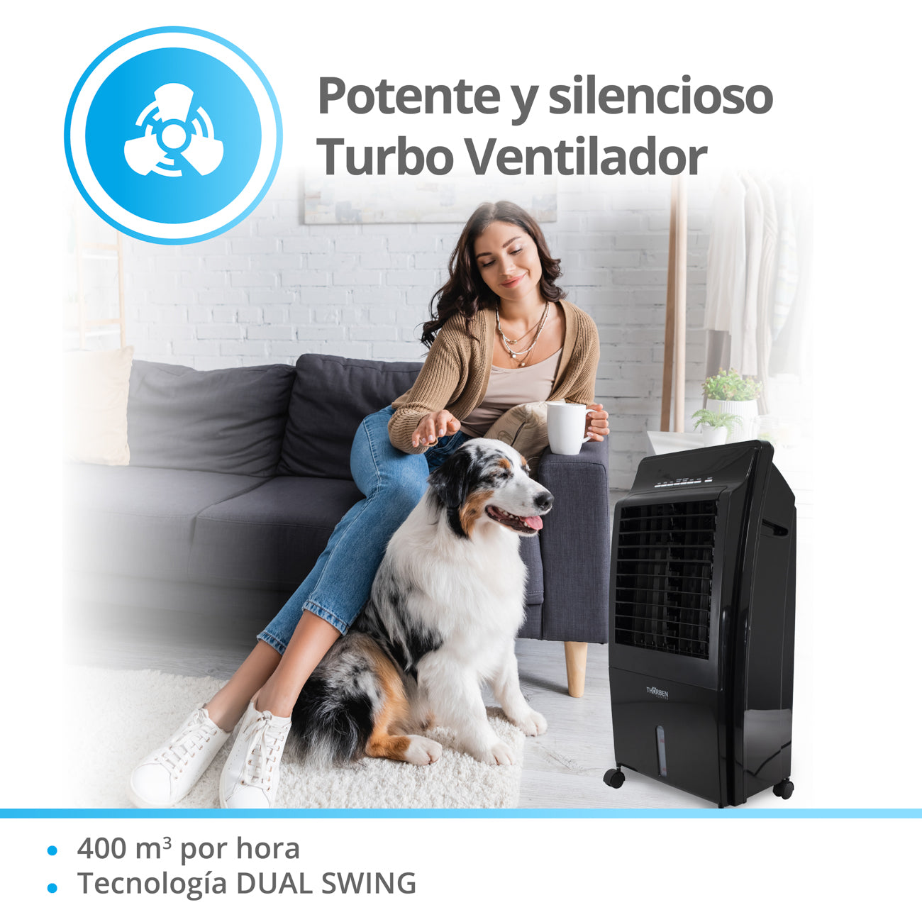 Climatizador Frio/Calor 8L Thor 5 en 1 Digital