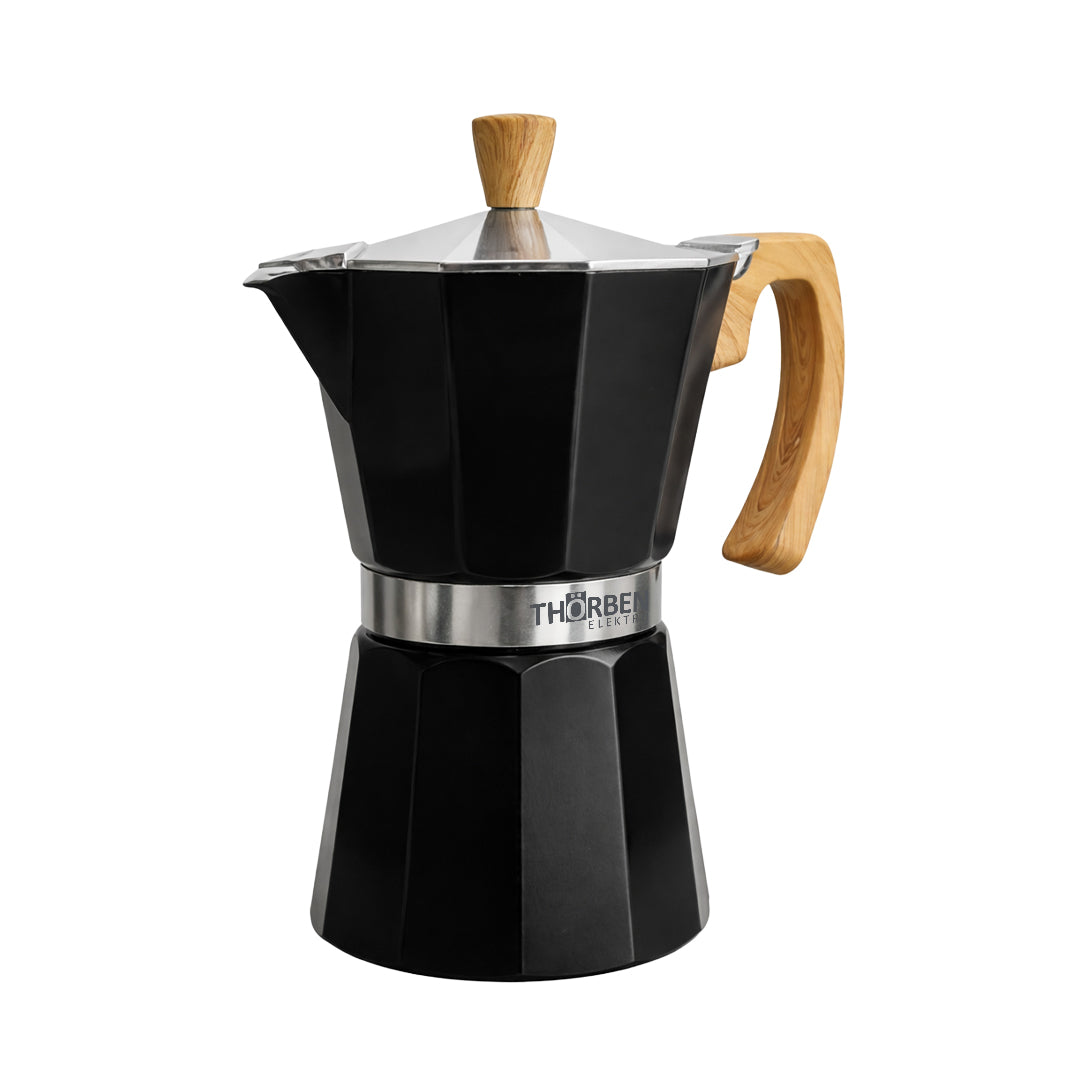 Cafetera Moka Thor Moka Milano de 9 tazas Negro
