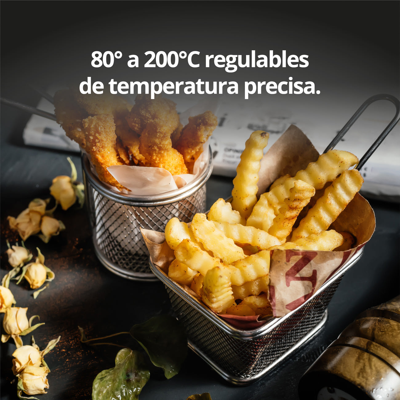 Freidora 6L Digital 1700W Thor Power Heat XL