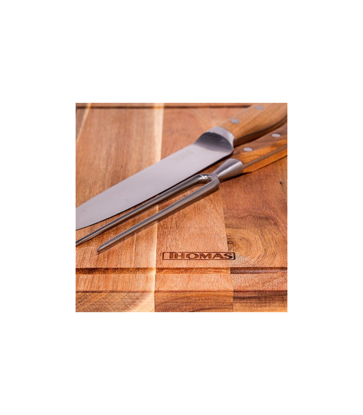 Juego 3 Pzs Tabla Cuchillo Tenedor Thomas