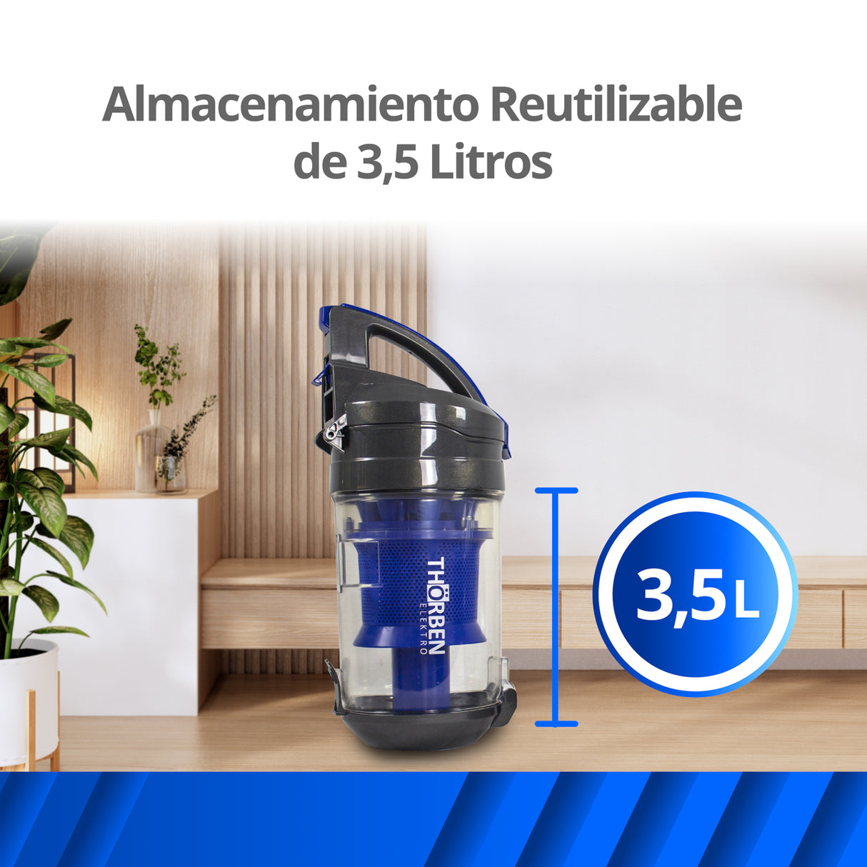 Aspiradora Ciclonica 2200W 3,5L hor Multicyclonic