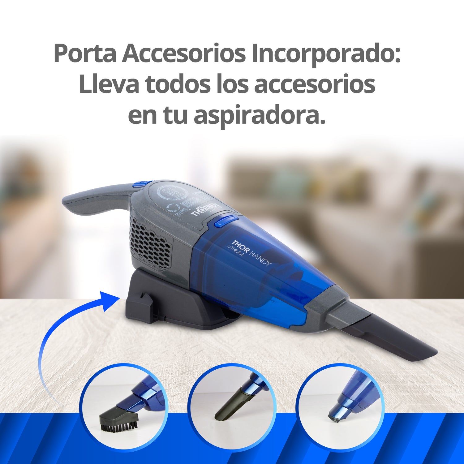 Aspiradora Manual Inalambrica Thor Handy Lithium