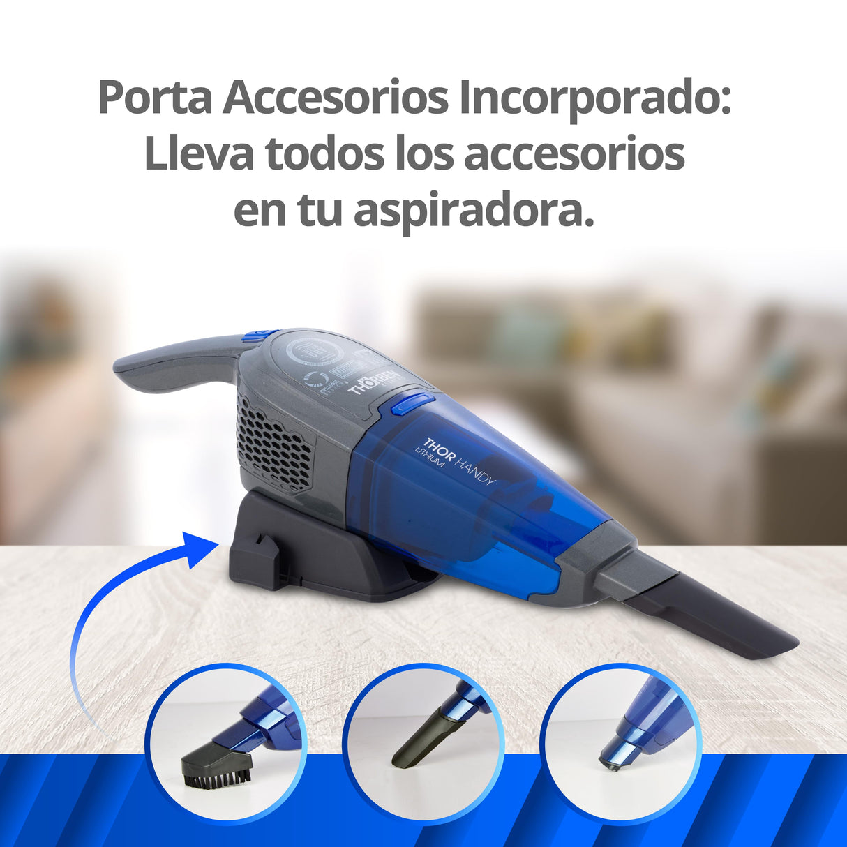 Aspiradora Manual Inalambrica Thor Handy Lithium