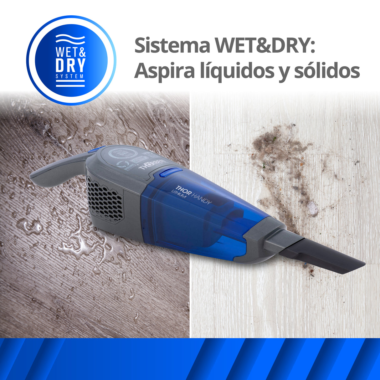 Aspiradora Manual Inalambrica Thor Handy Lithium