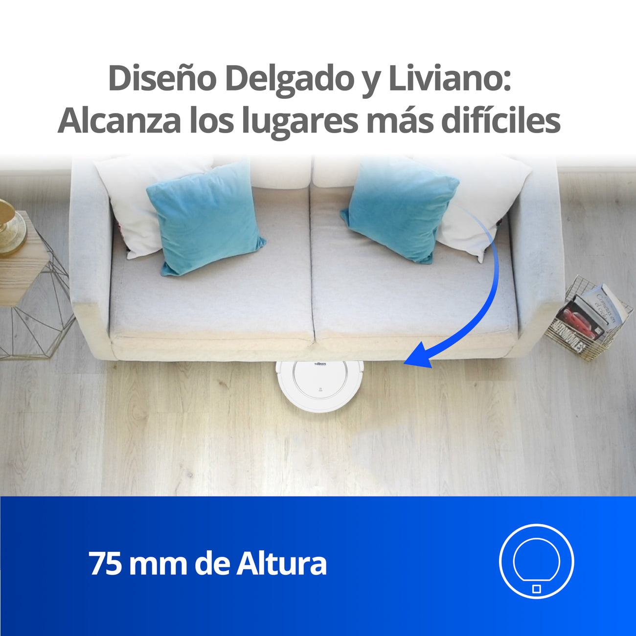 Aspiradora Robot Trapeadora Thor Dual T-Bot