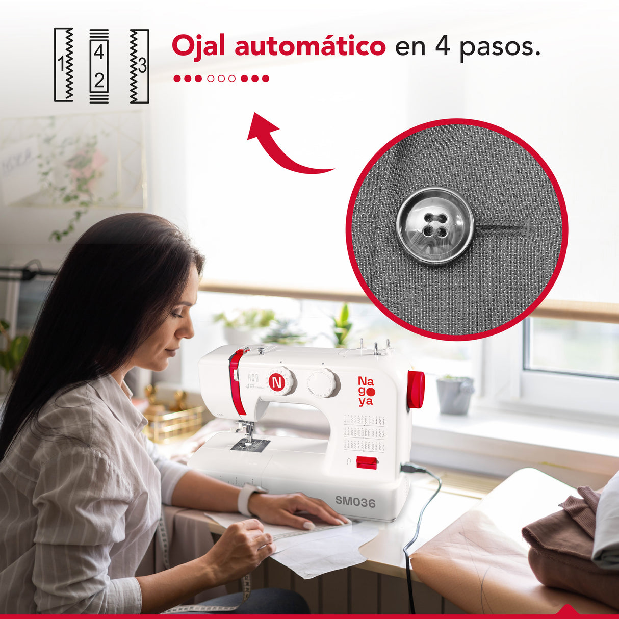 Maquina De Coser 36 Puntadas Nagoya SM036