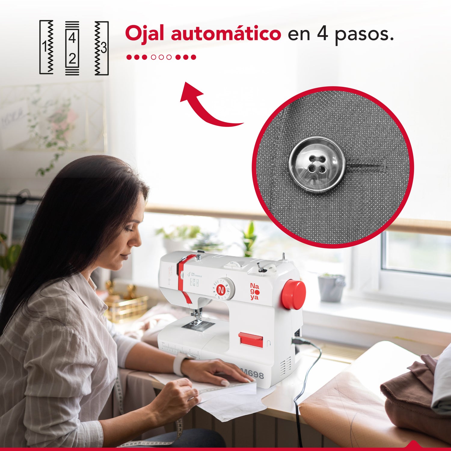 Maquina De Coser 12 Puntadas Nagoya SM698