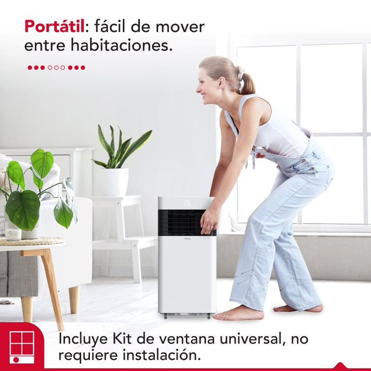 Aire acondicionado portátil Frio Thor Pac 3En1 8000 Btu