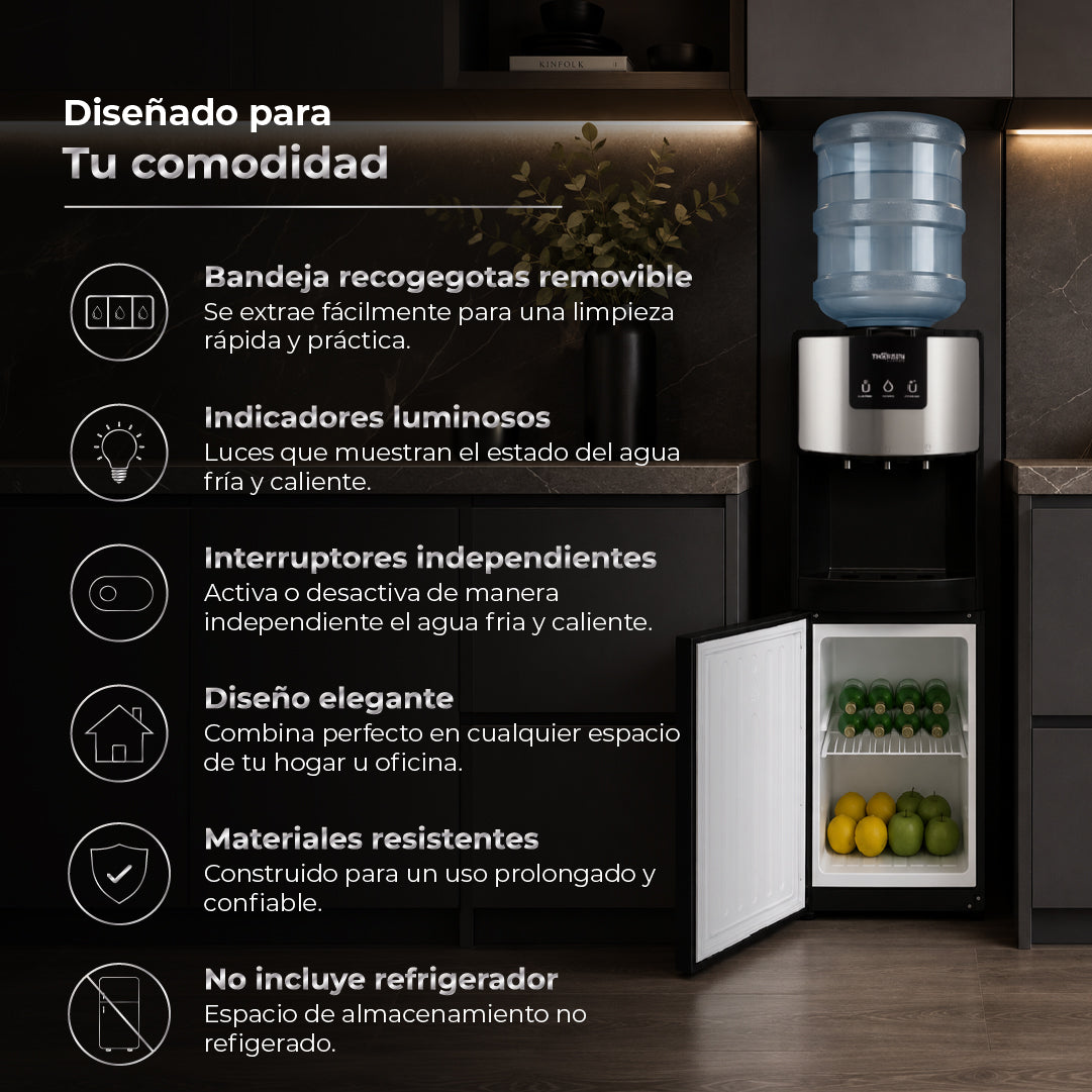 Dispensador de Agua Pedestal 3 temperaturas Thor 3Temp Stand