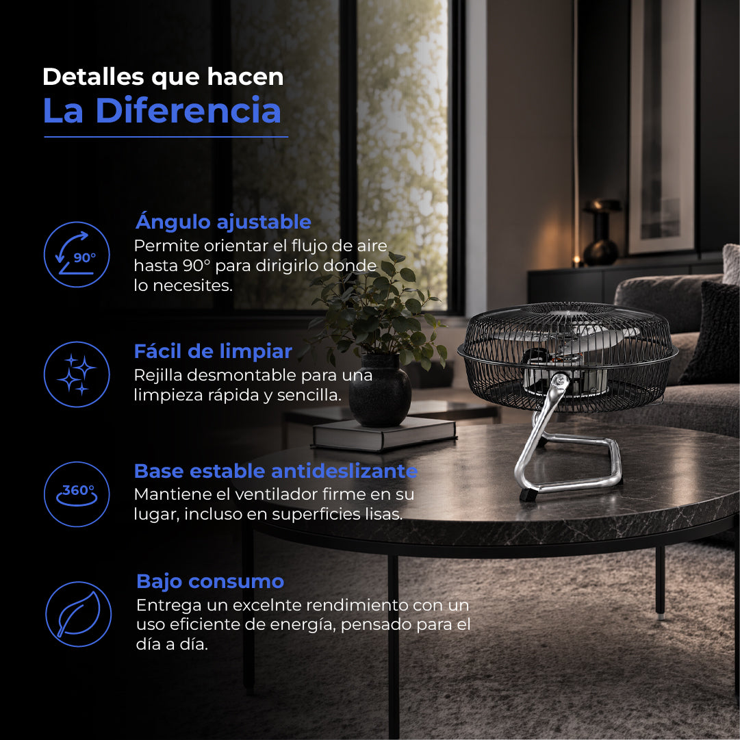 Ventilador Metálico Thor Black Fan