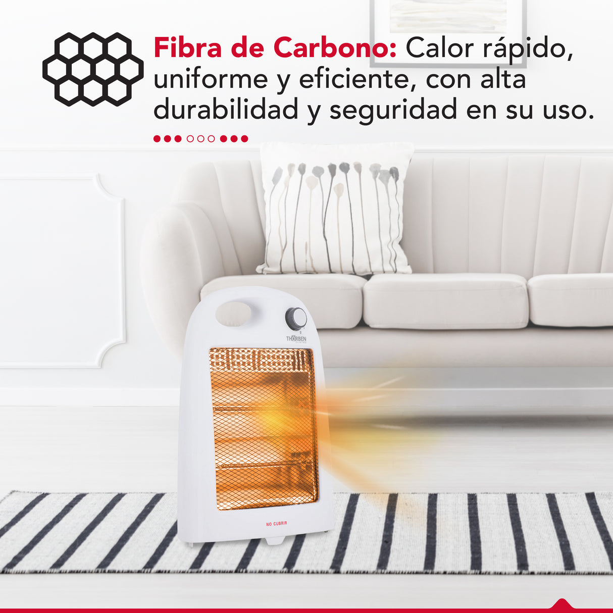 Estufa eléctrica Thor Carbon Heat 800