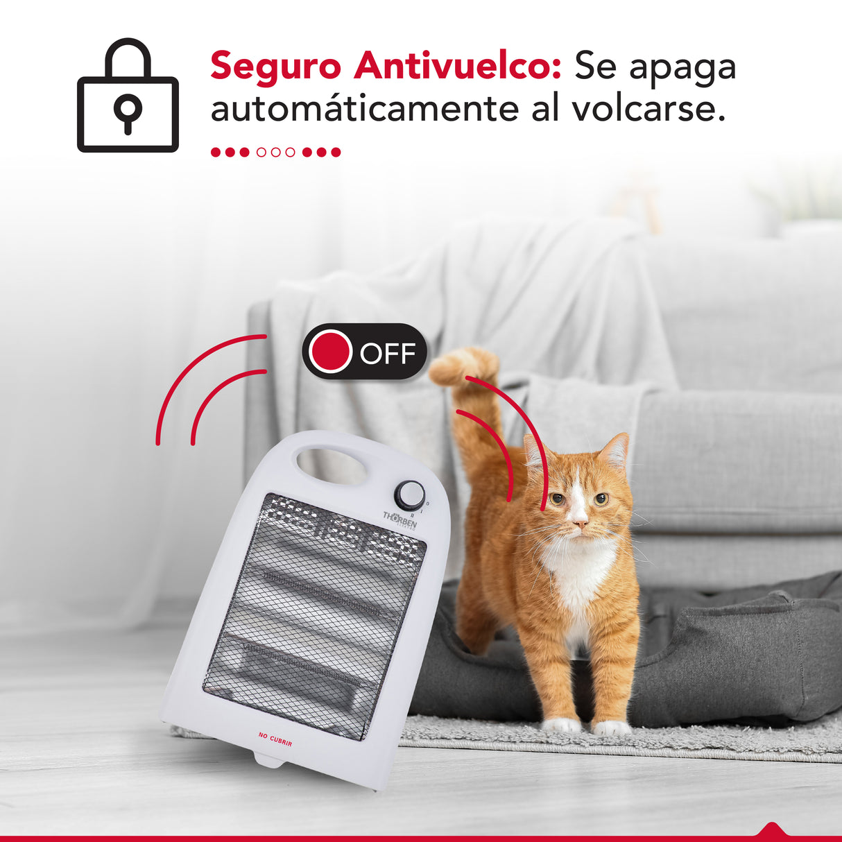 Estufa eléctrica Thor Carbon Heat 800