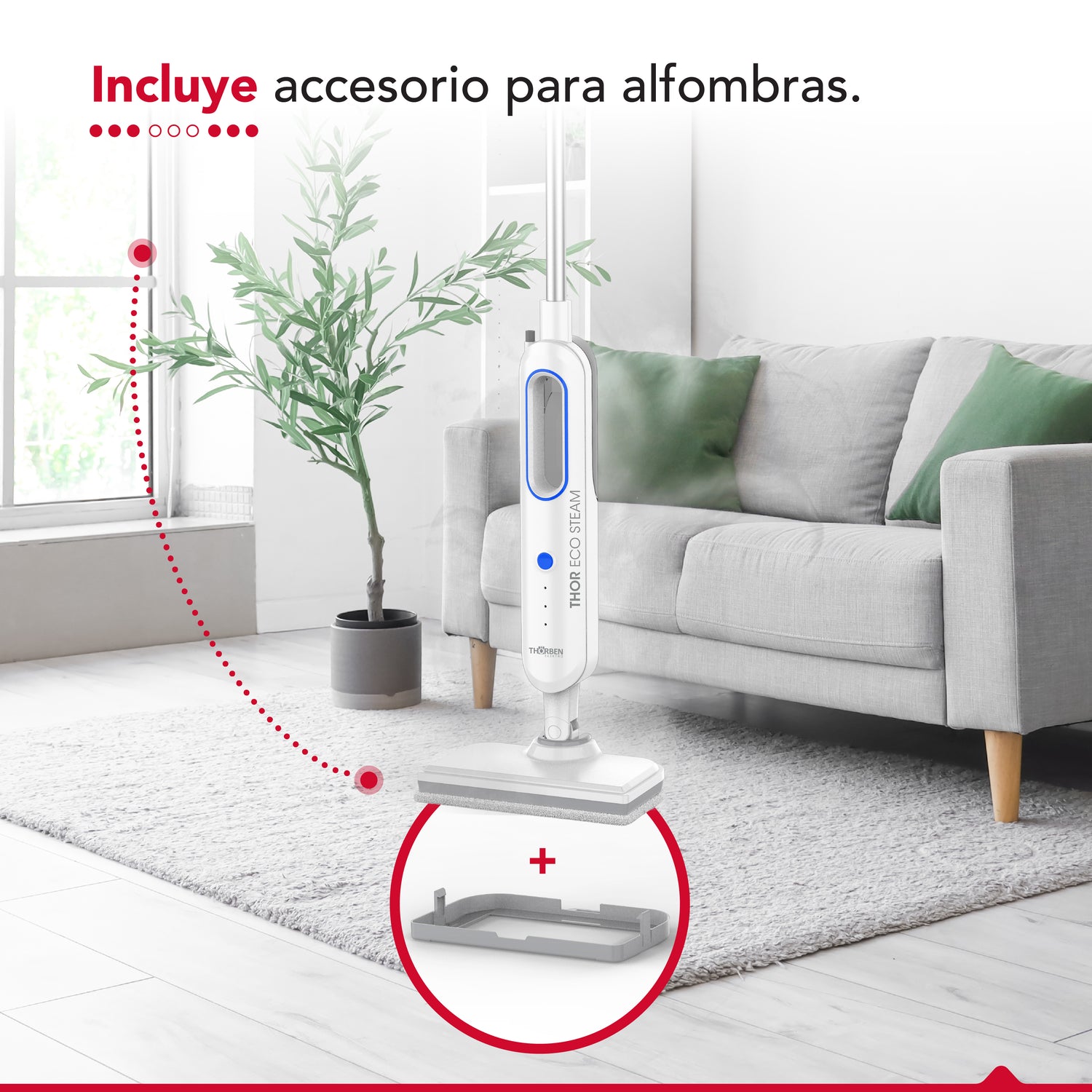 Limpiador y desinfectante a Vapor Thor Eco Steam