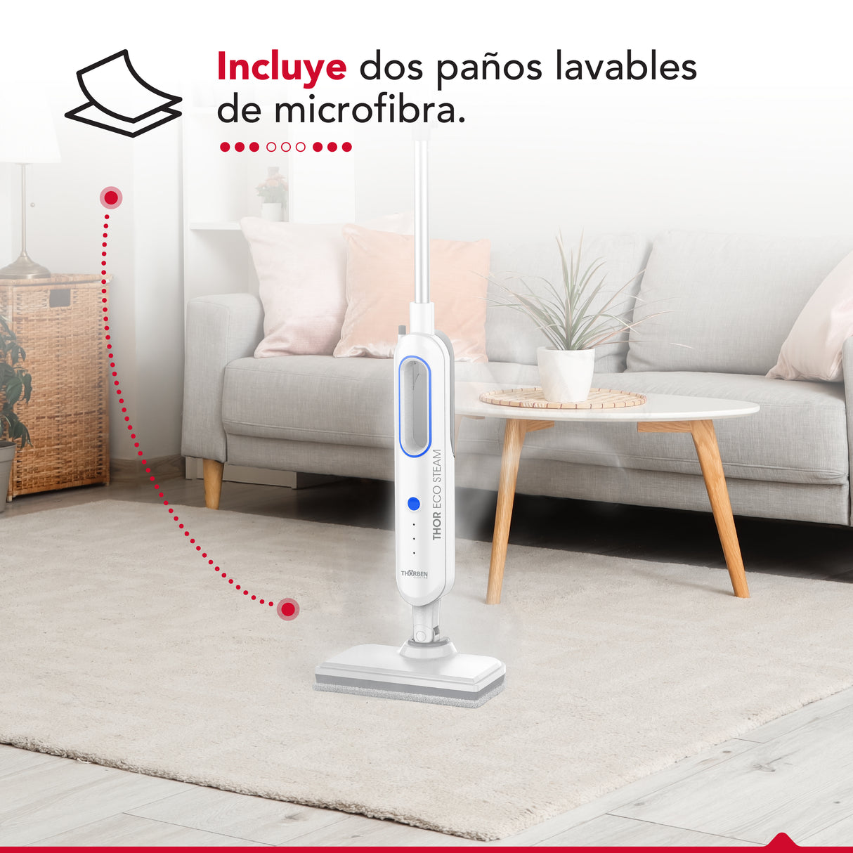 Limpiador y desinfectante a Vapor Thor Eco Steam