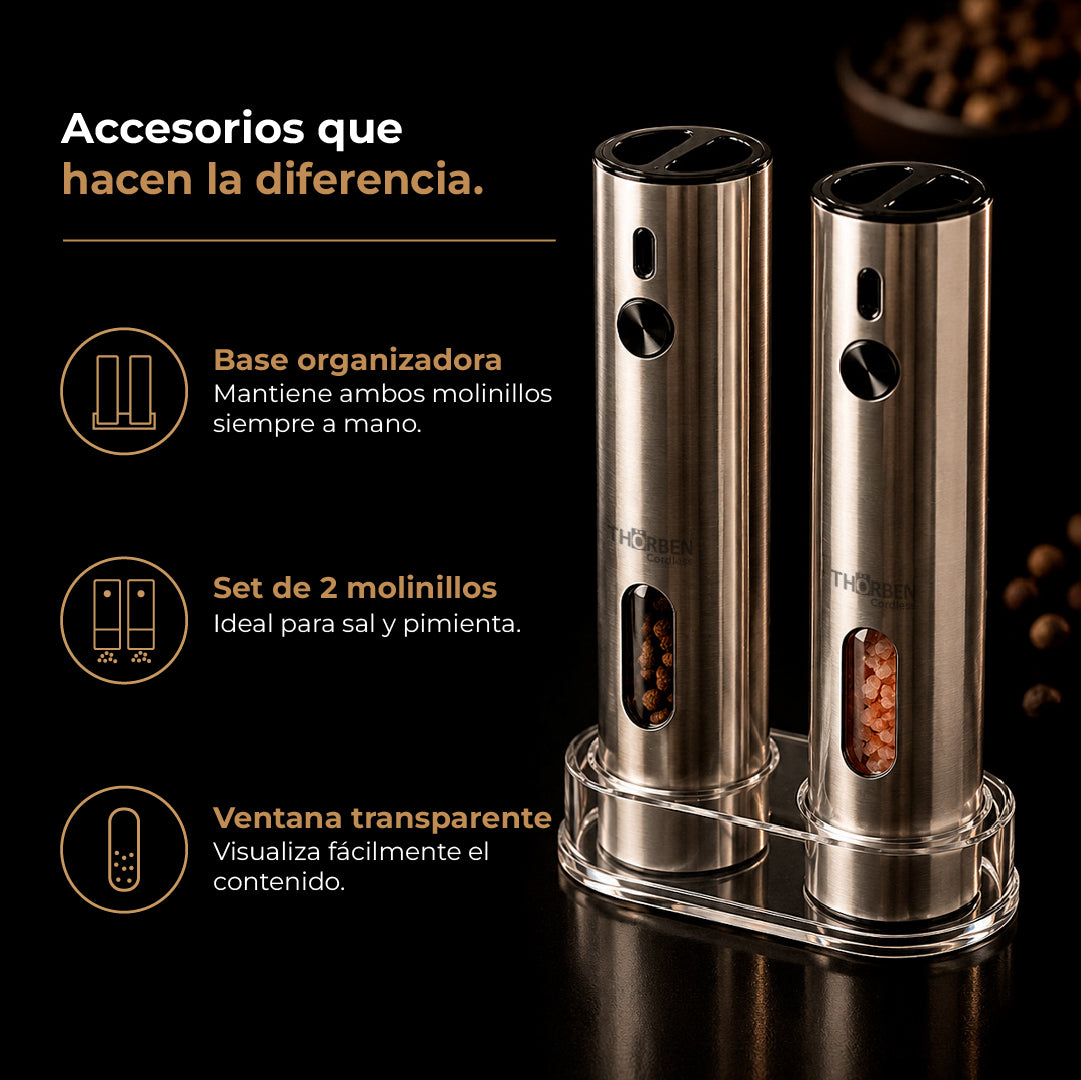 Moledor de Especias Thor Usb Deluxe Grinder Set