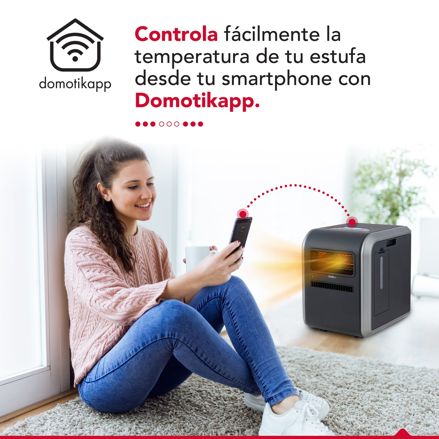 Estufa infrarroja 4 en 1 Thor 1500H Wifi