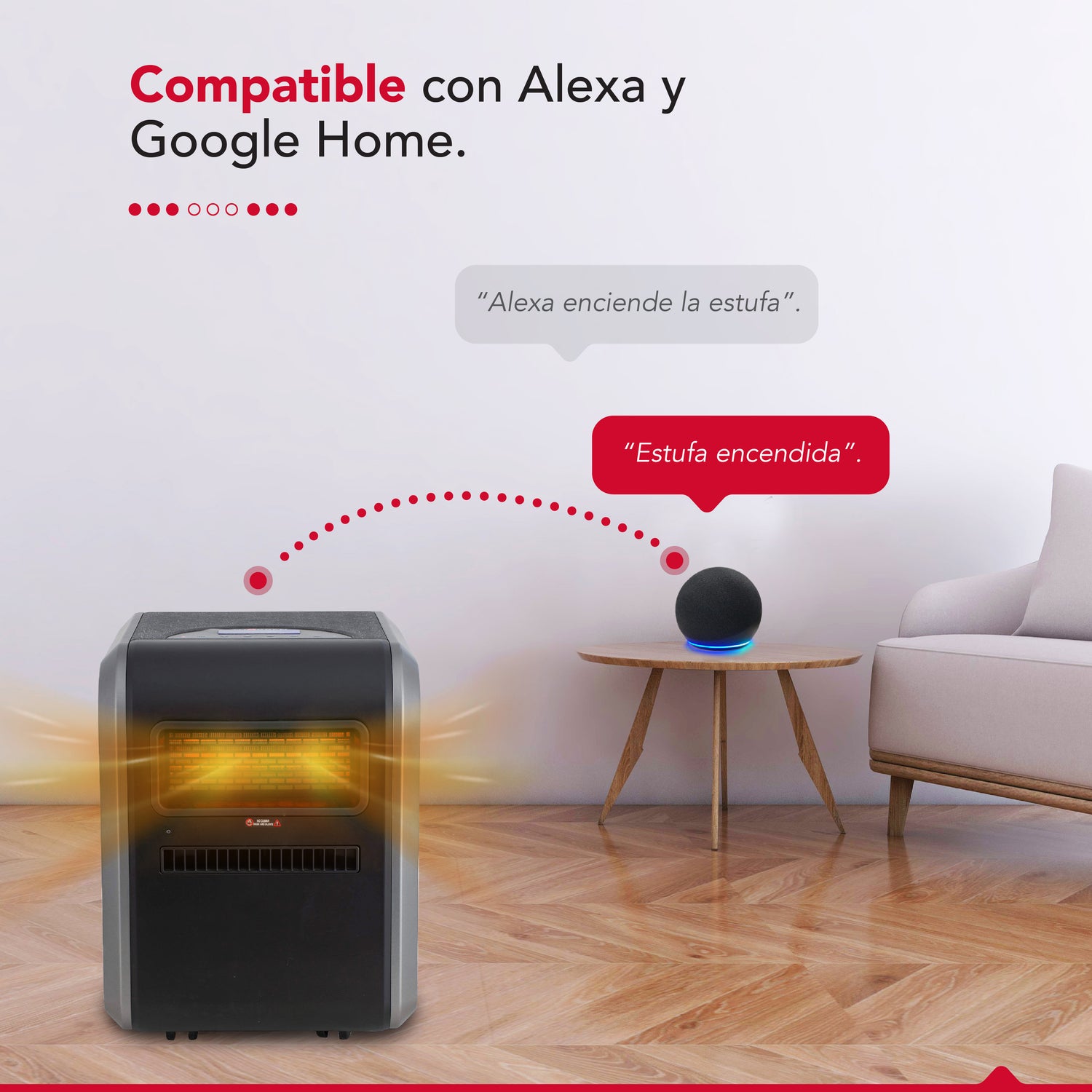 Estufa infrarroja 4 en 1 Thor 1500H Wifi