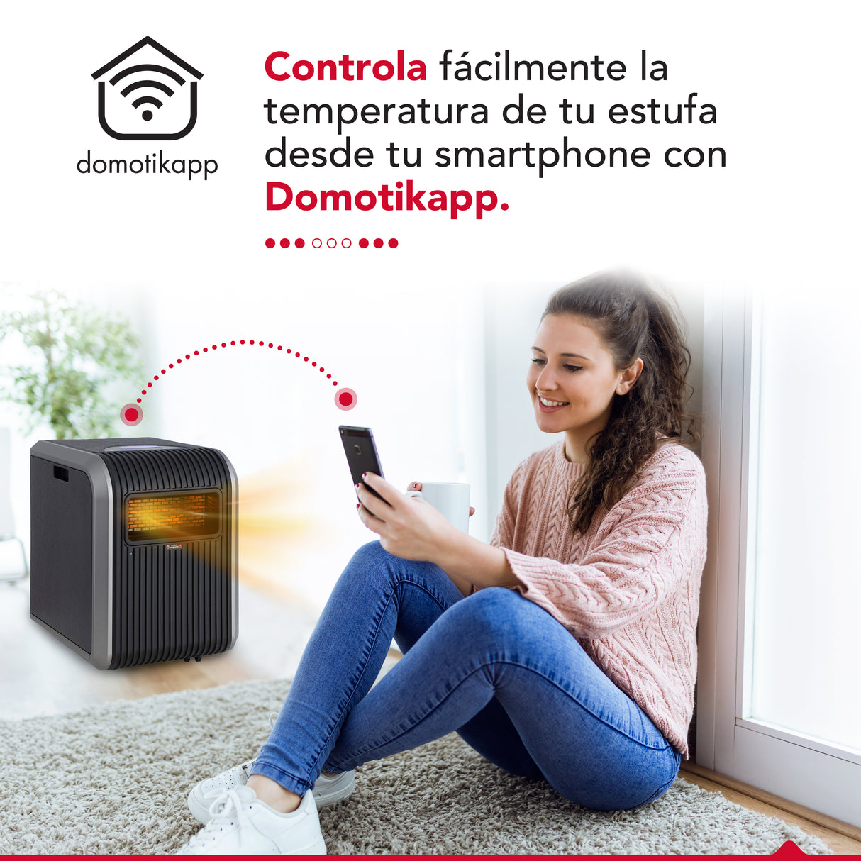 Estufa infrarroja 3 en 1Thor 1500 Wifi