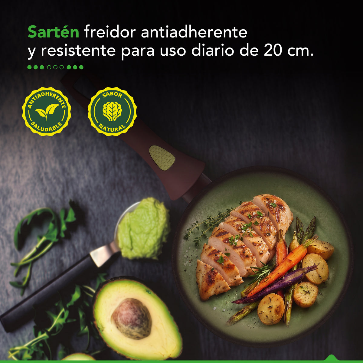 Sartén Antiadherente Thor Avocado 20 cm