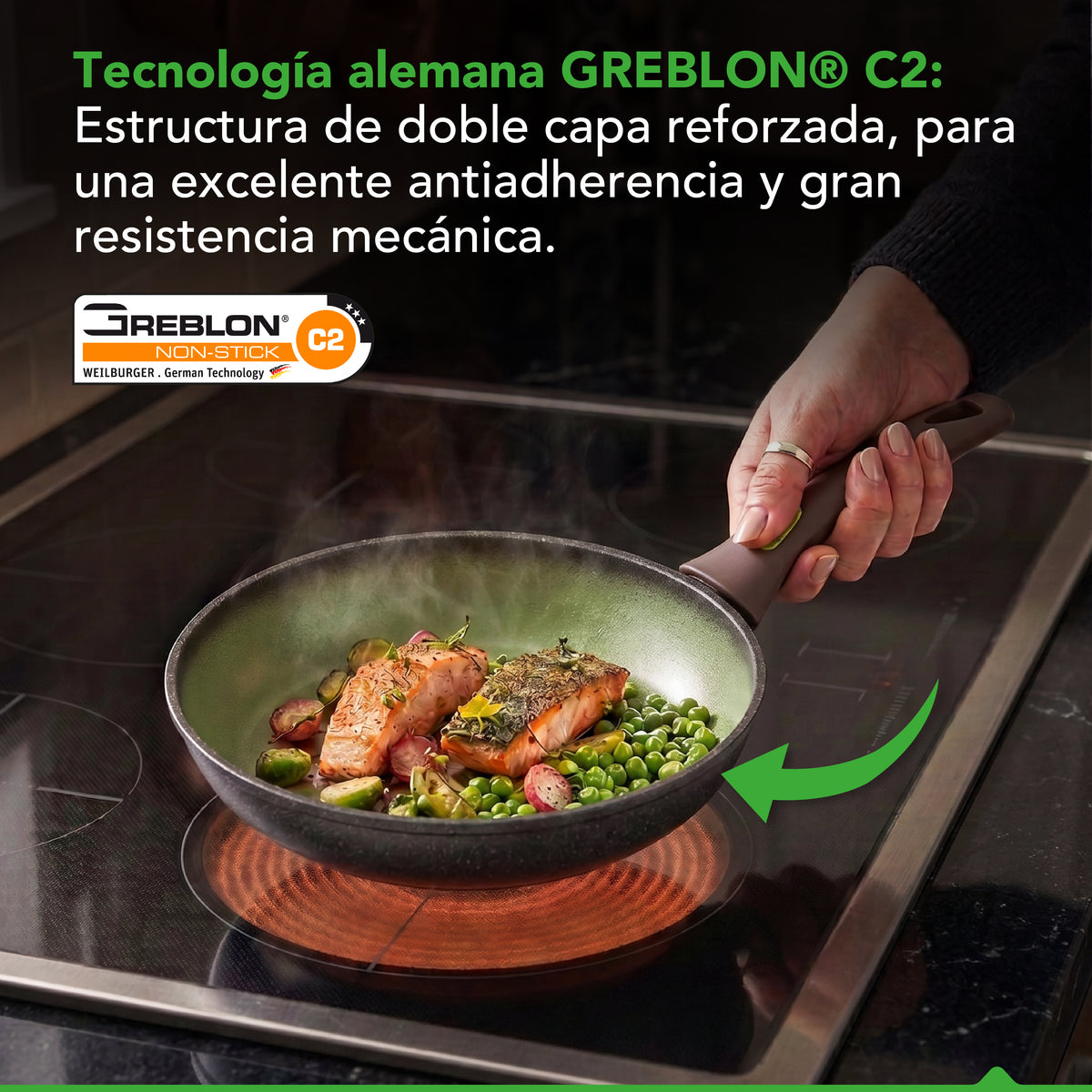 Sartén Antiadherente Thor Avocado 20 cm