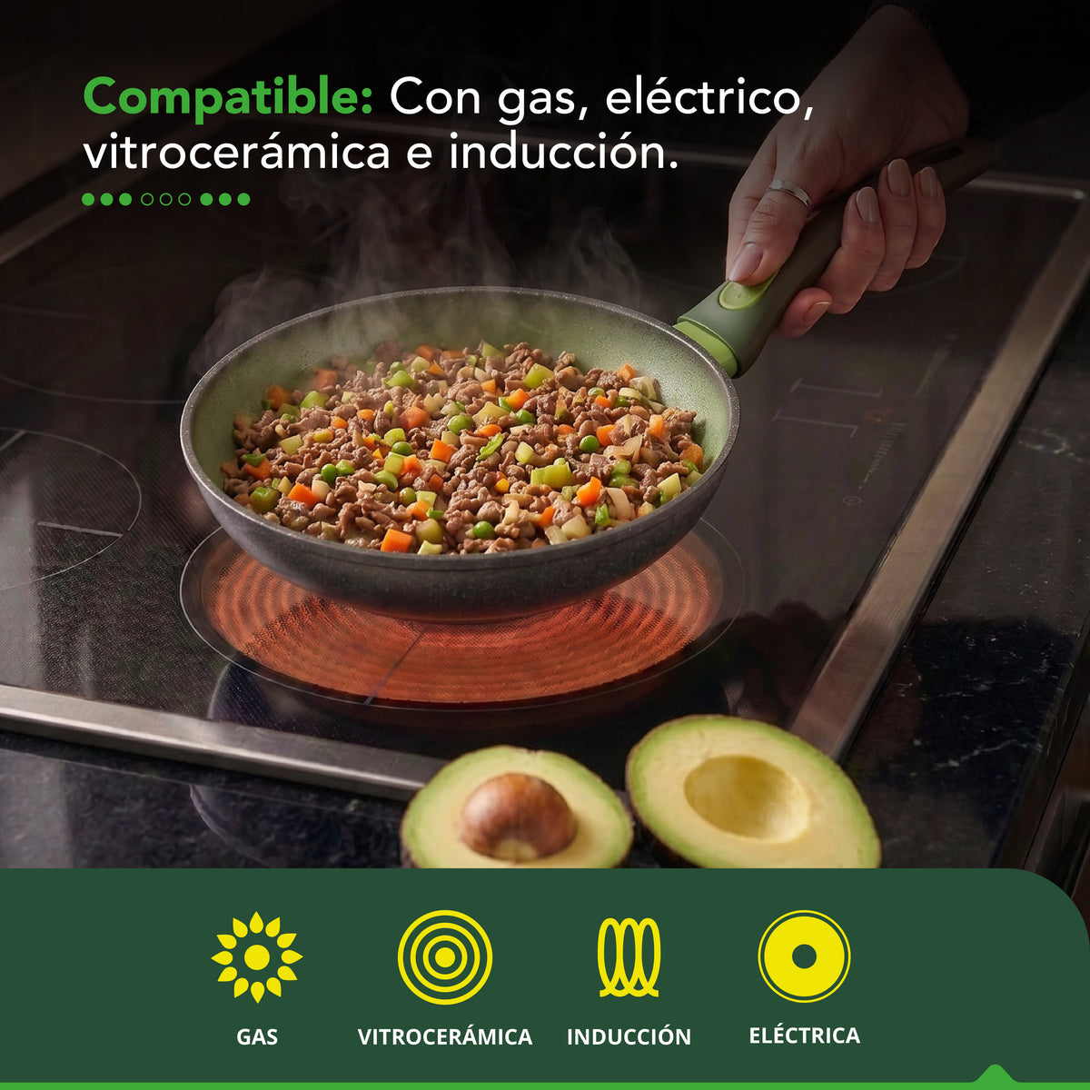 Sartén Antiadherente Thor Avocado 20 cm