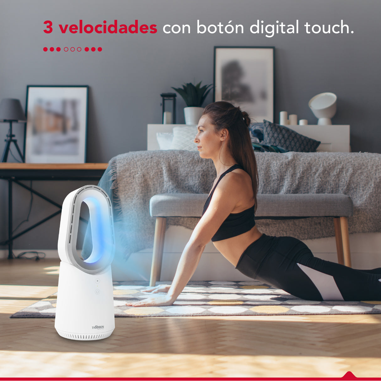 Ventilador sin aspas Thor Bladeless Ledfan