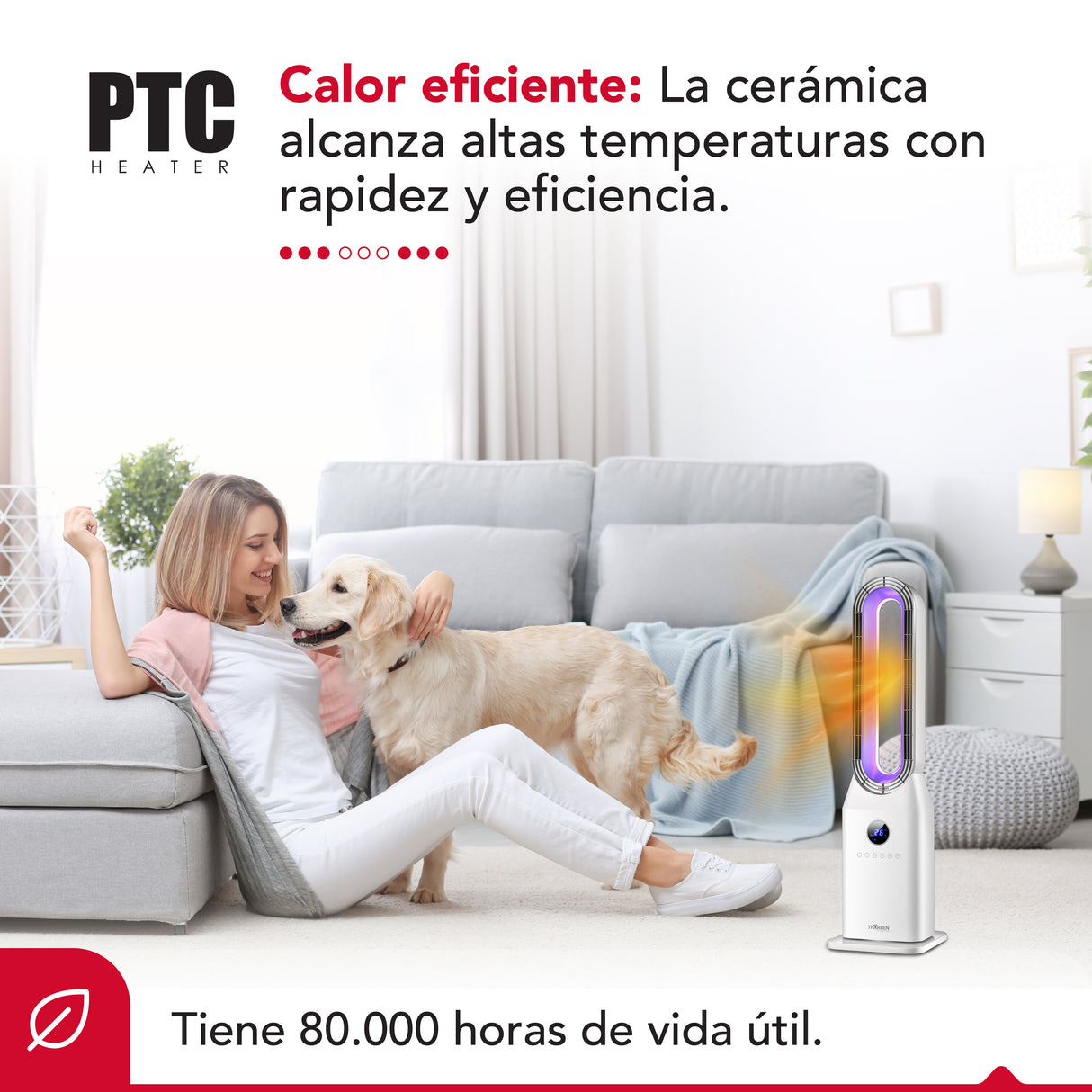Calefactor y ventilador sin aspas  Thor Bladeless Pro