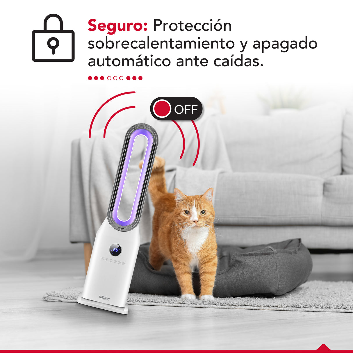 Calefactor y ventilador sin aspas  Thor Bladeless Pro