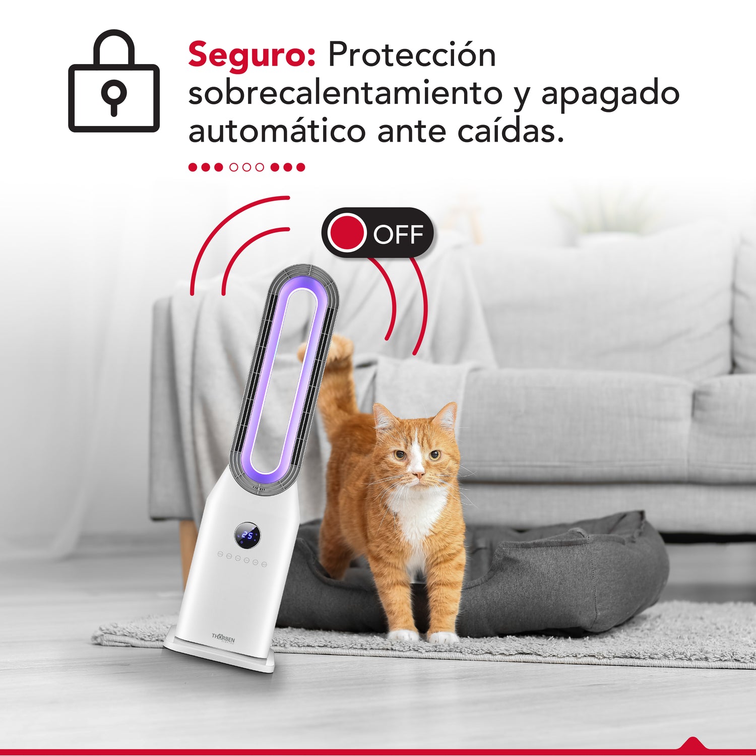 Calefactor y ventilador sin aspas  Thor Bladeless Pro
