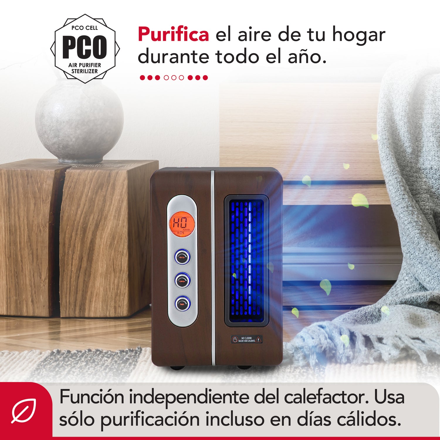 Estufa Infrarroja 3 en 1 Thorben Brick 1500