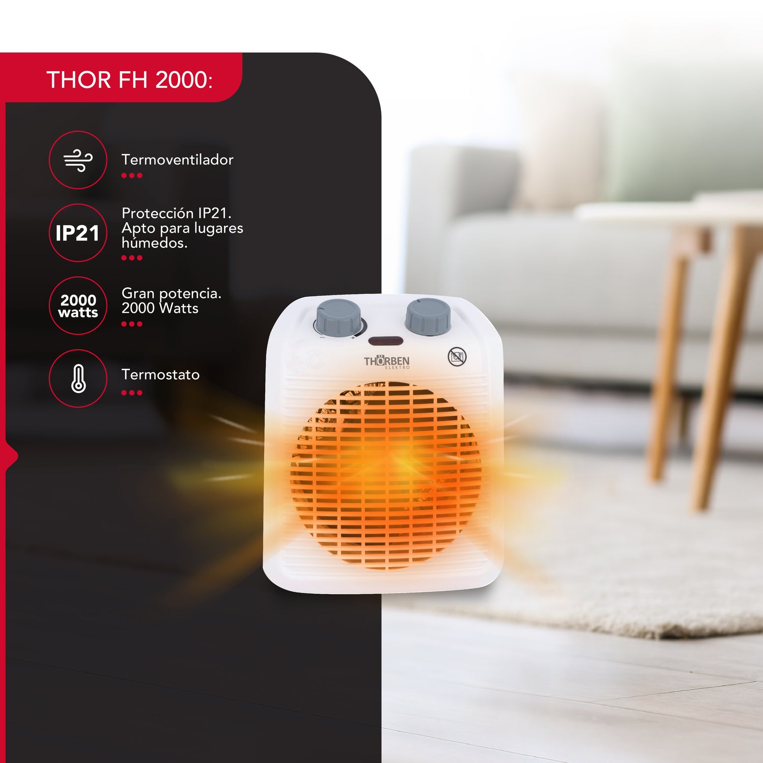 Termoventilador Thor Fh 2000