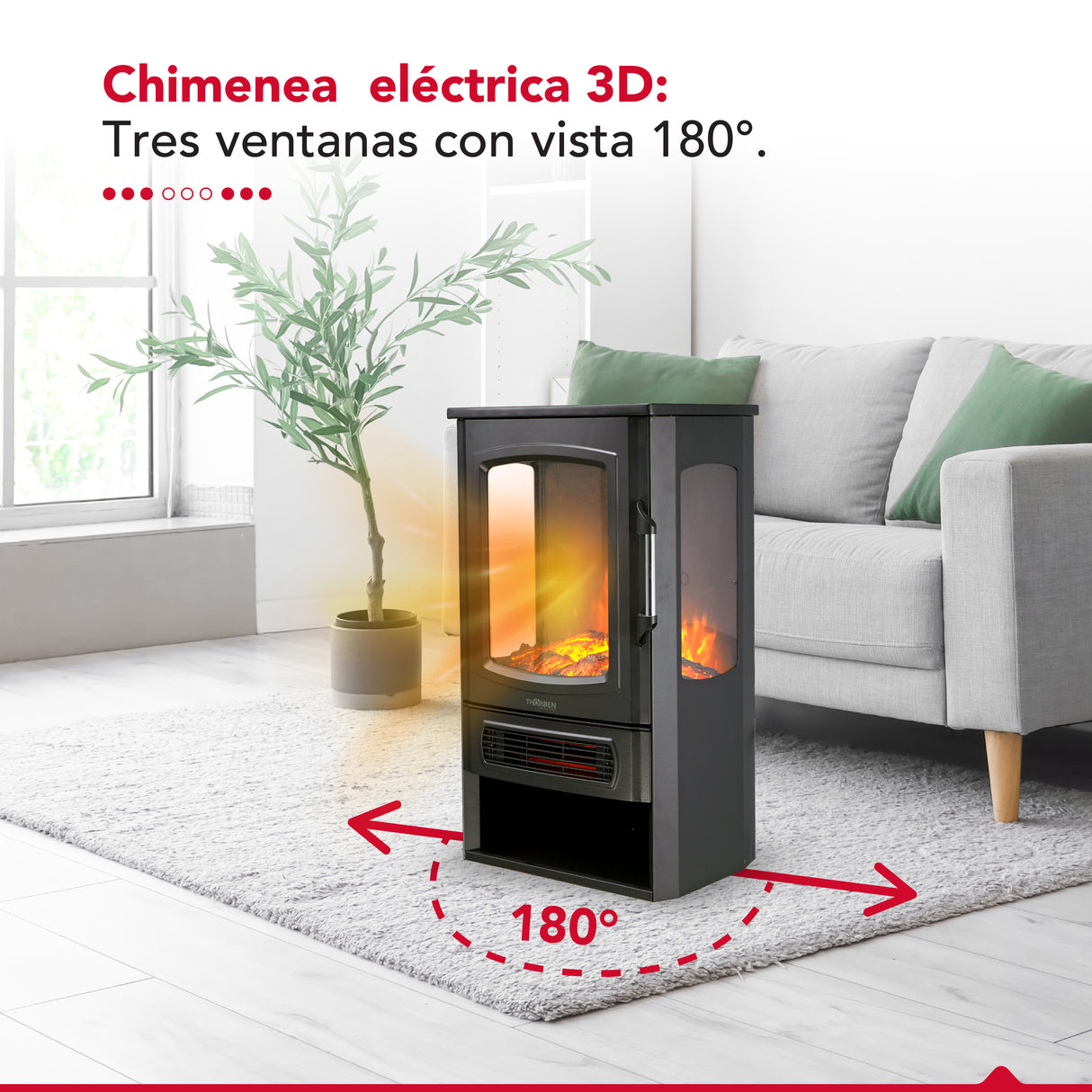 Chimenea eléctrica Thor Fireplace 3D Plus