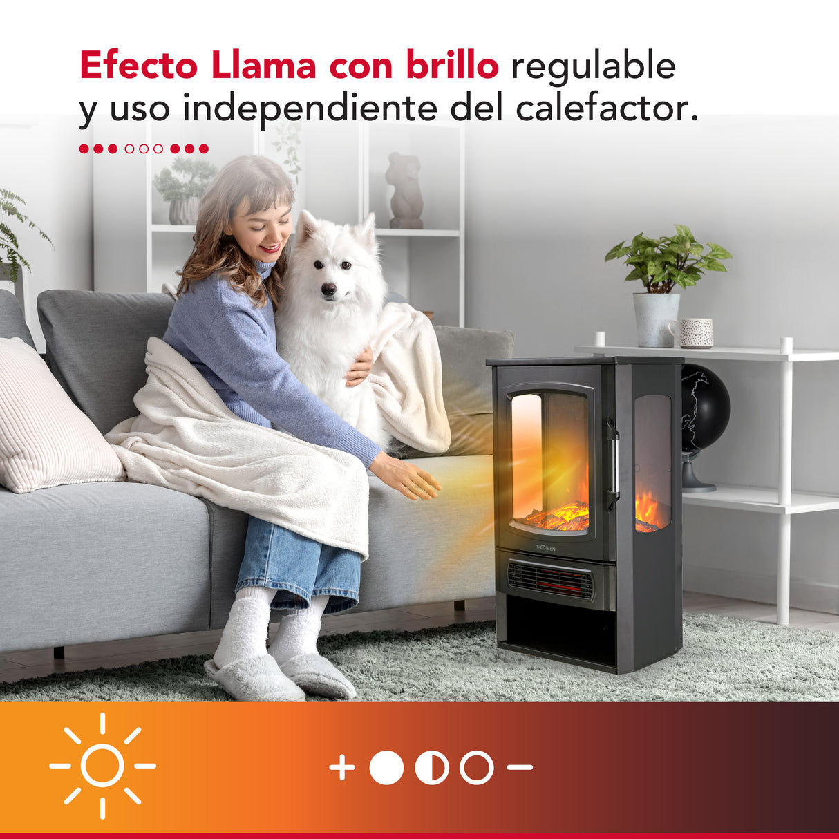 Chimenea eléctrica Thor Fireplace 3D Plus