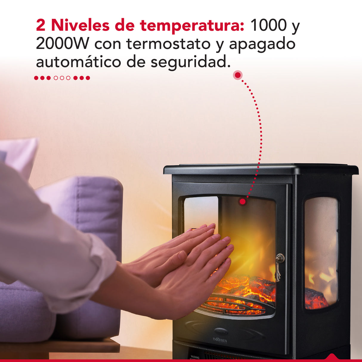 Chimenea eléctrica Thor Fireplace 3D Plus