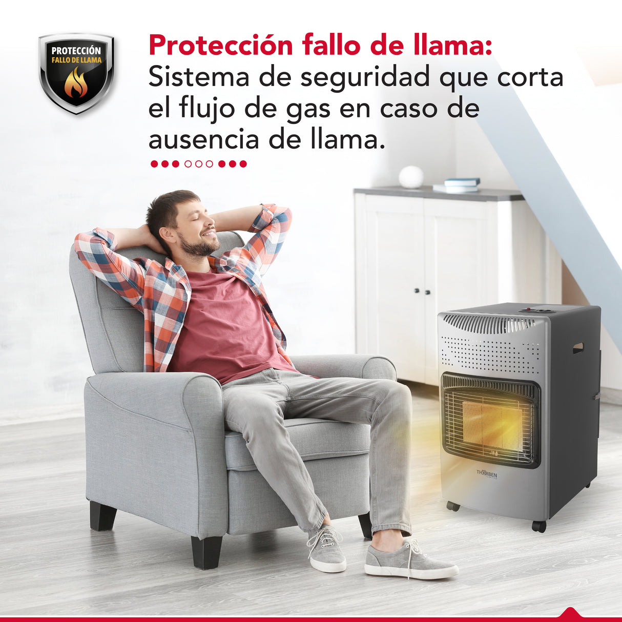 Estufa a gas Thor GL 15K Silver