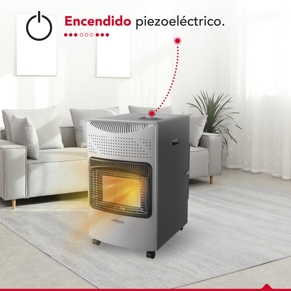 Estufa a gas Thor GL 15K Silver