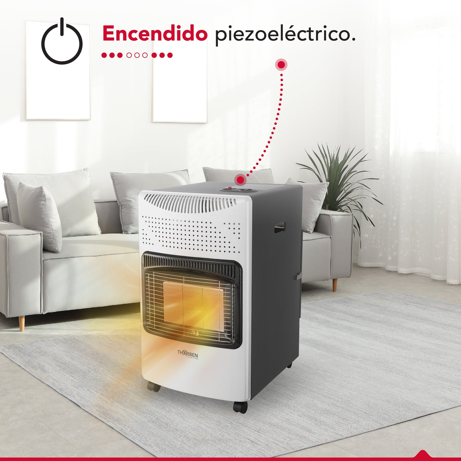 Estufa a gas Thor GL 15K White