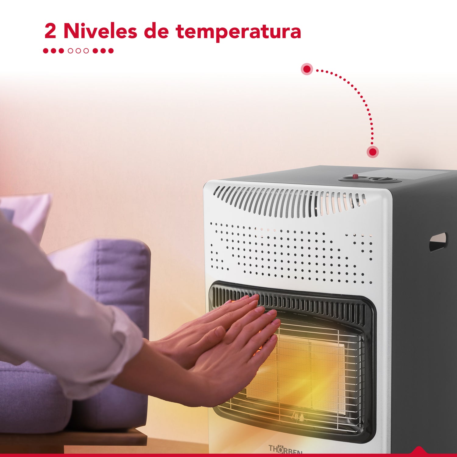 Estufa a gas Thor GL 15K White