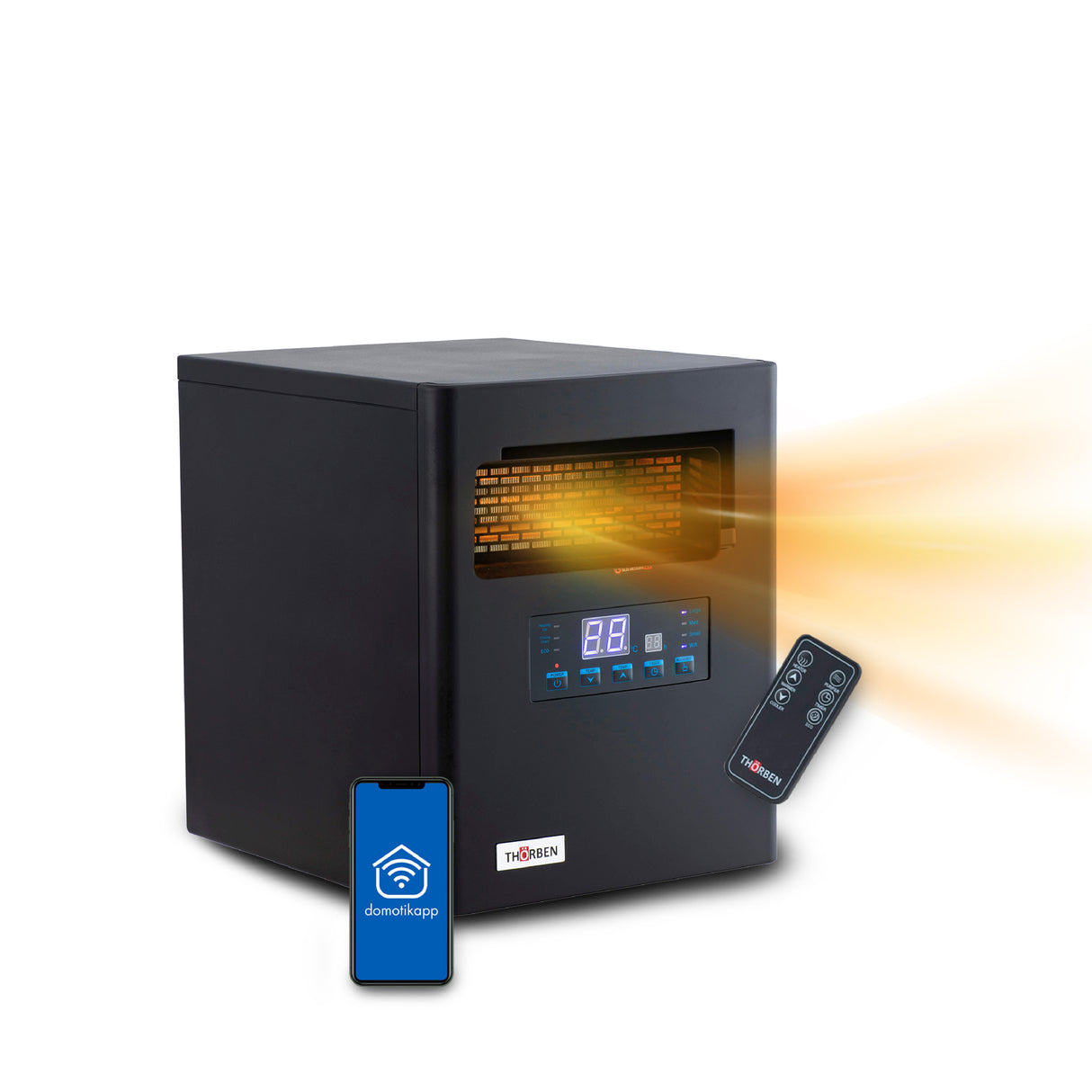 Estufa infrarroja 2 en 1 Thor Green 1500 Wifi