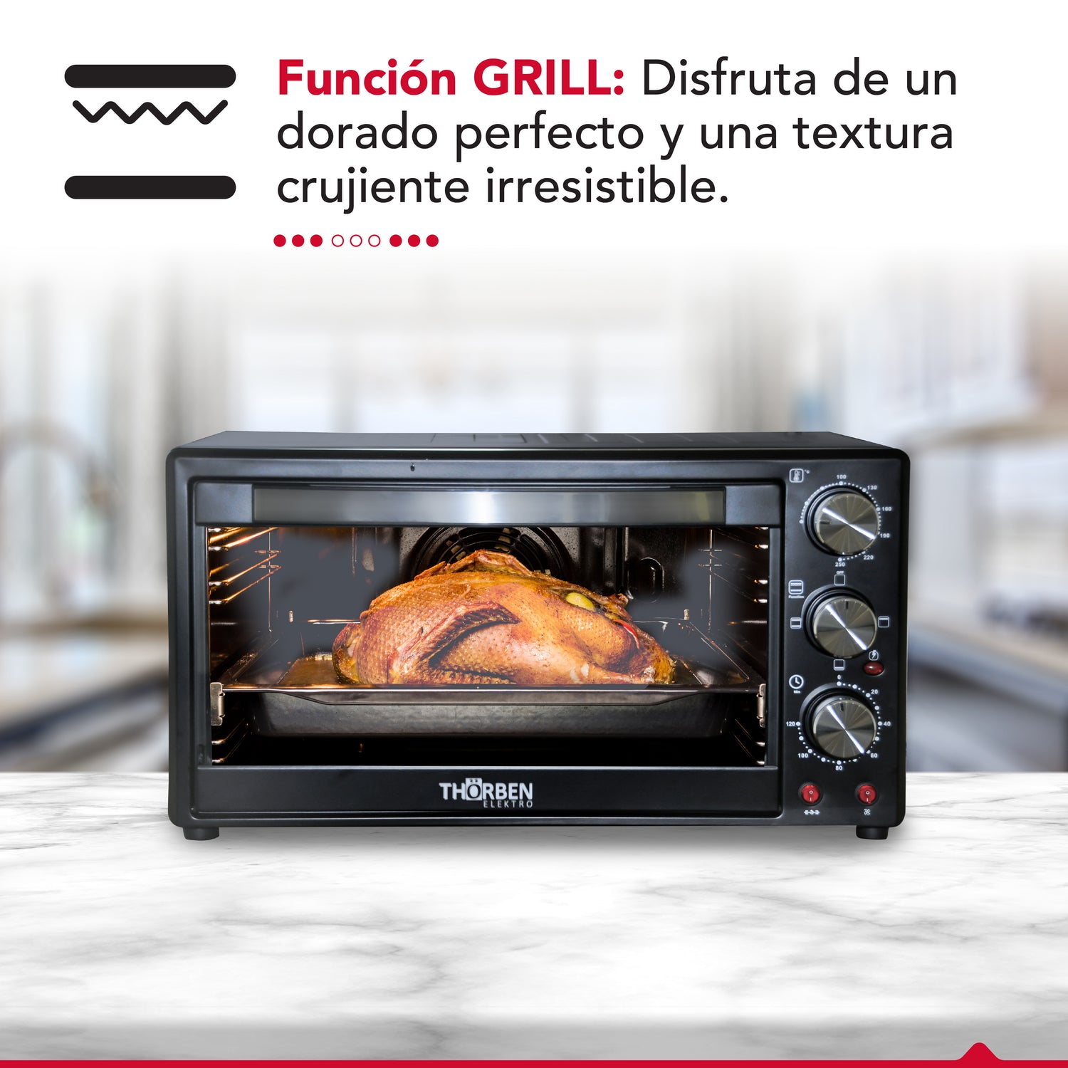 Horno Electrico 60L 3 modos Thor Magnum Oven