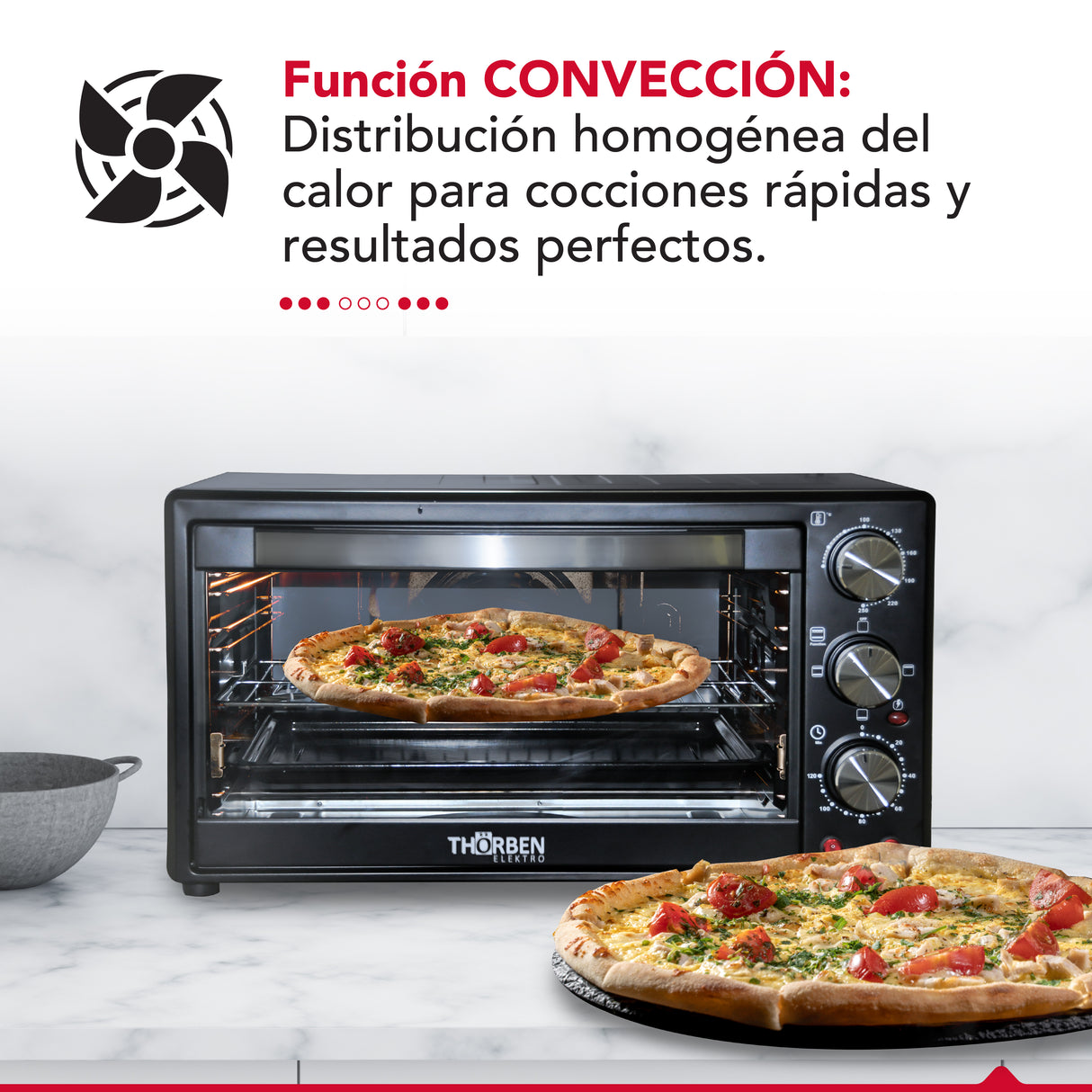 Horno Electrico 60L 3 modos Thor Magnum Oven