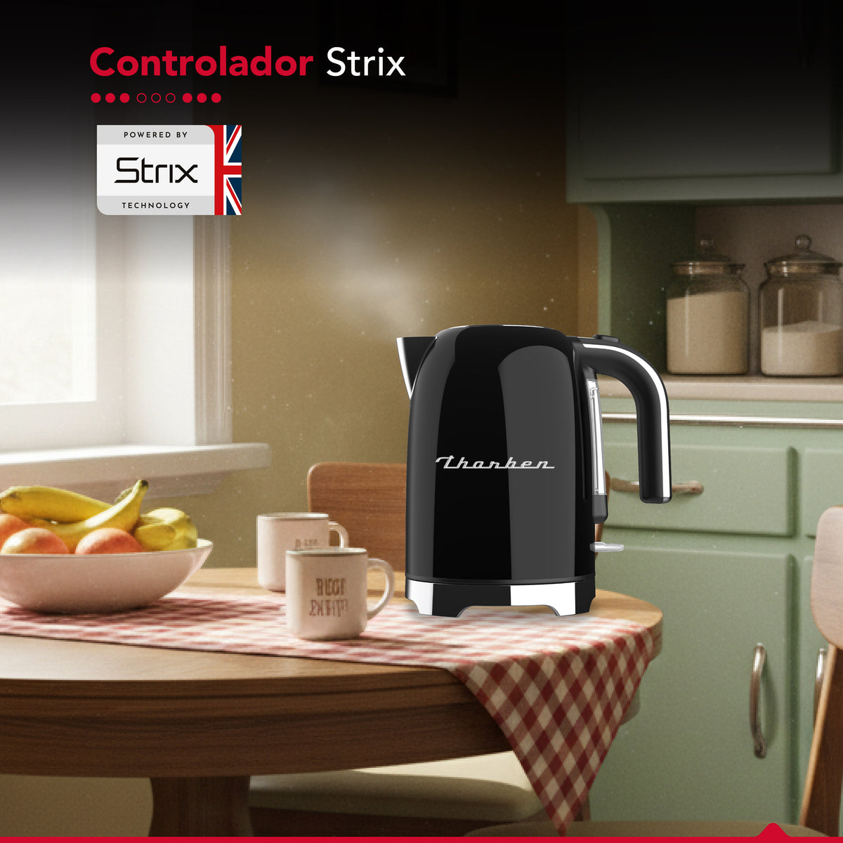 Hervidor Thor Retro Black Kettle