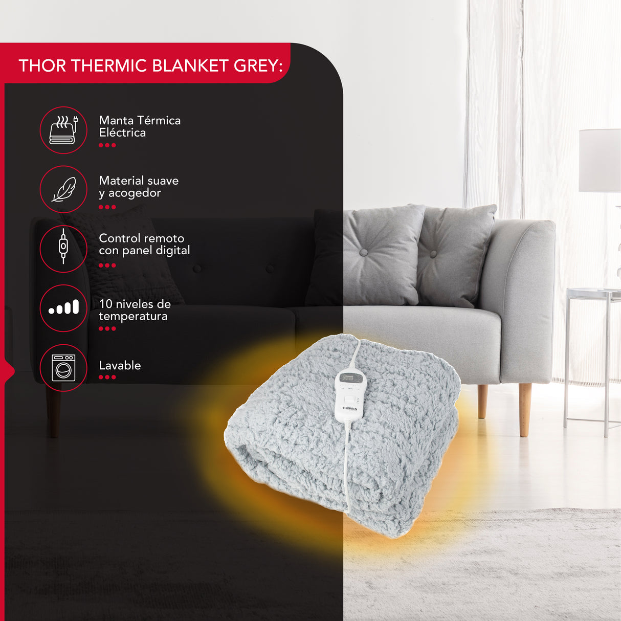 Manta térmica Thor Thermic Blanket Grey