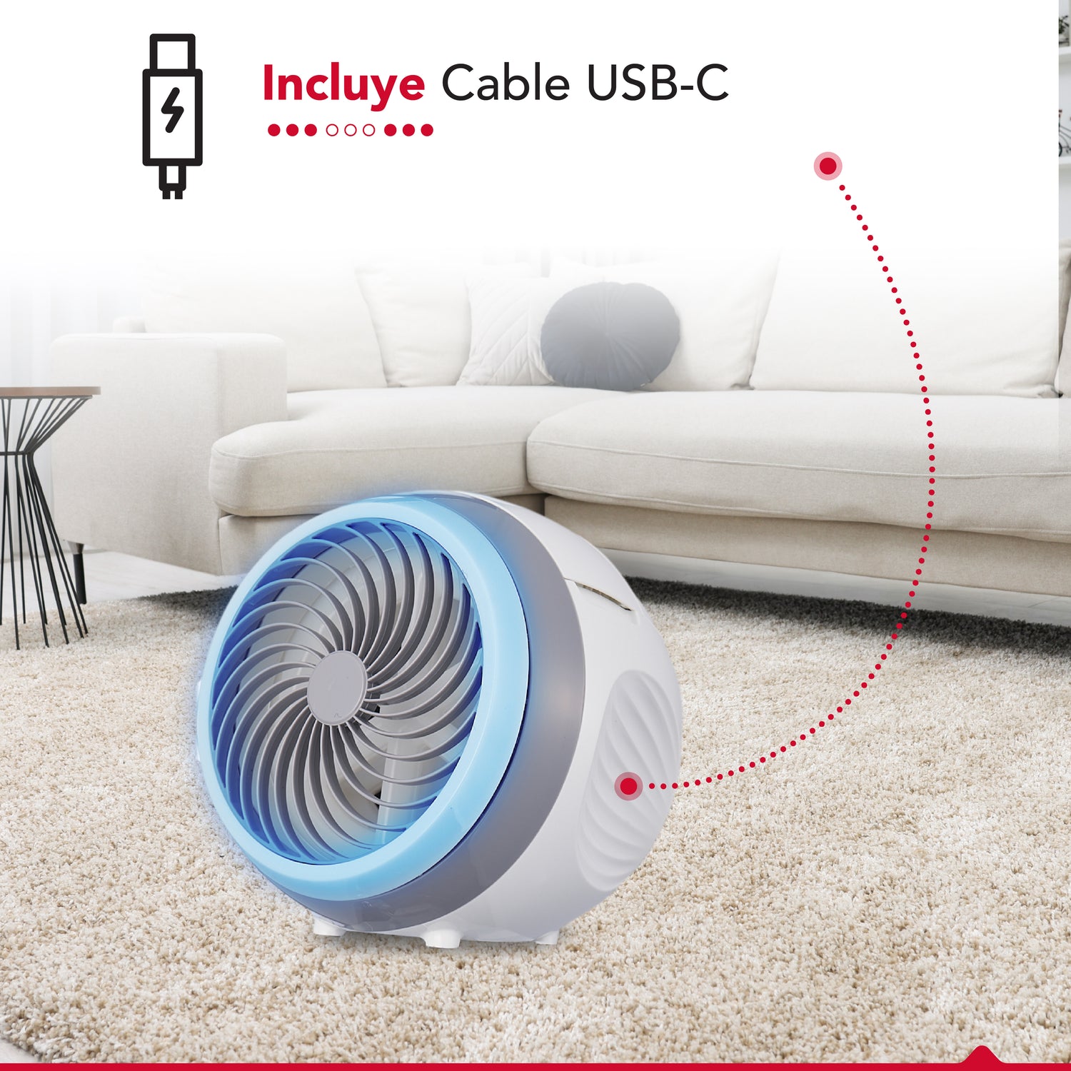 Enfriador Sin Agua Difusor Aroma Thor USB Iceball Air Cooler