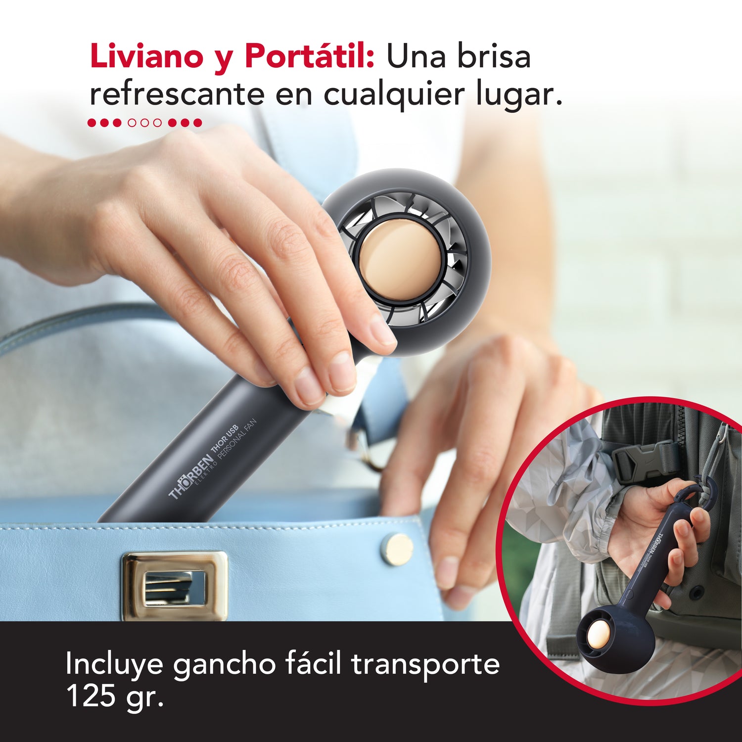 Ventilador personal Thor USB Personal Fan Black