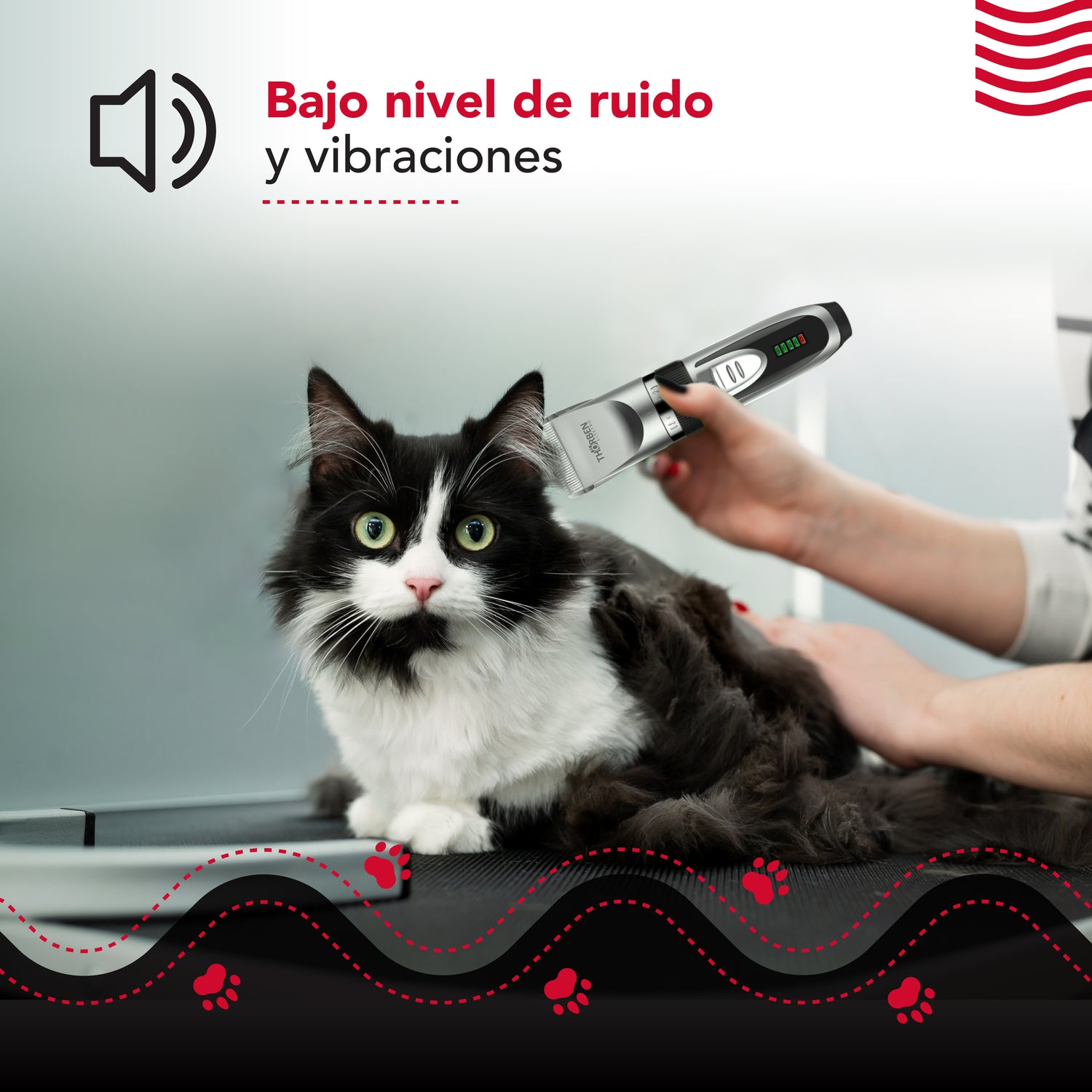 Máquina corta pelo Thor Cordless Usb Pet Clipper