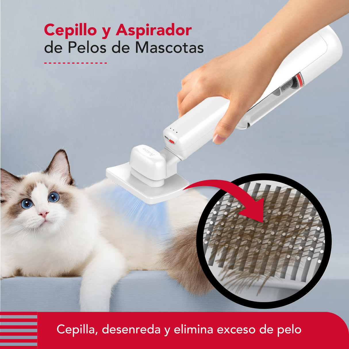 Cepillo y aspiradora Thor Cordless Usb Pet Vac