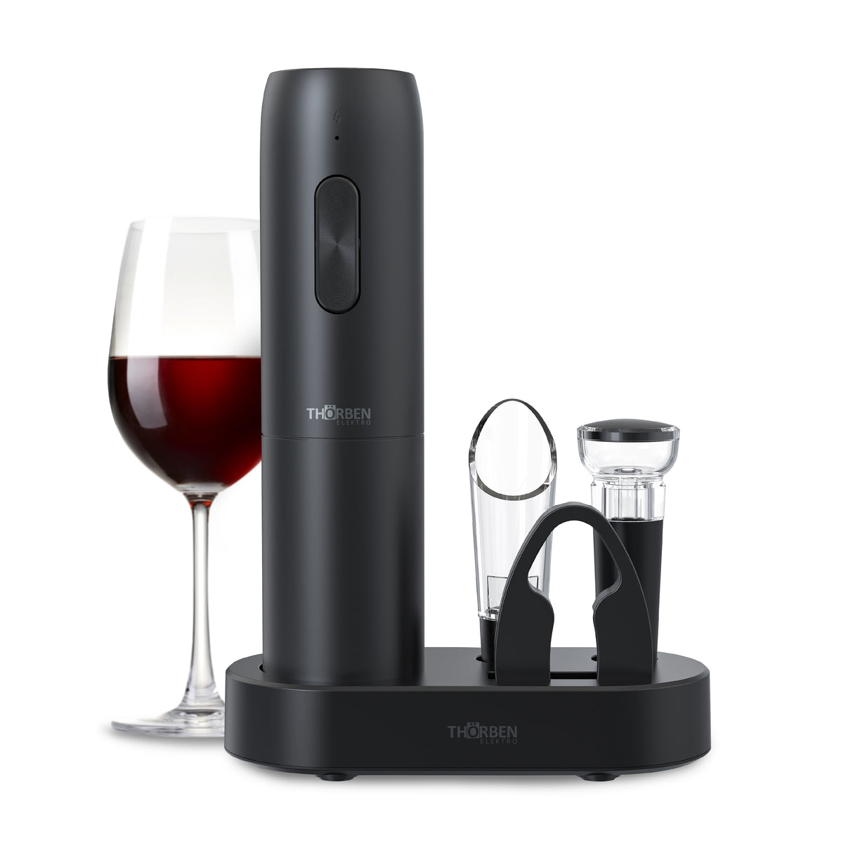 Set de Vinos 4 accesorios USB Thor Wine Set